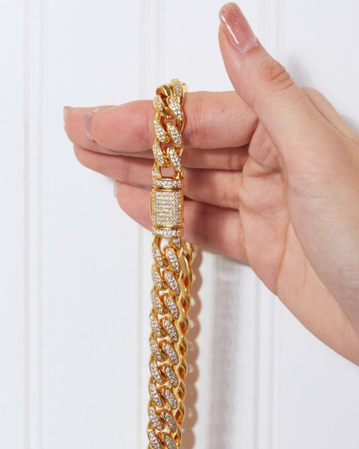 18K Diamond Gold Chain Necklace - MASON CHUNKY CHAIN™ - On My Mind