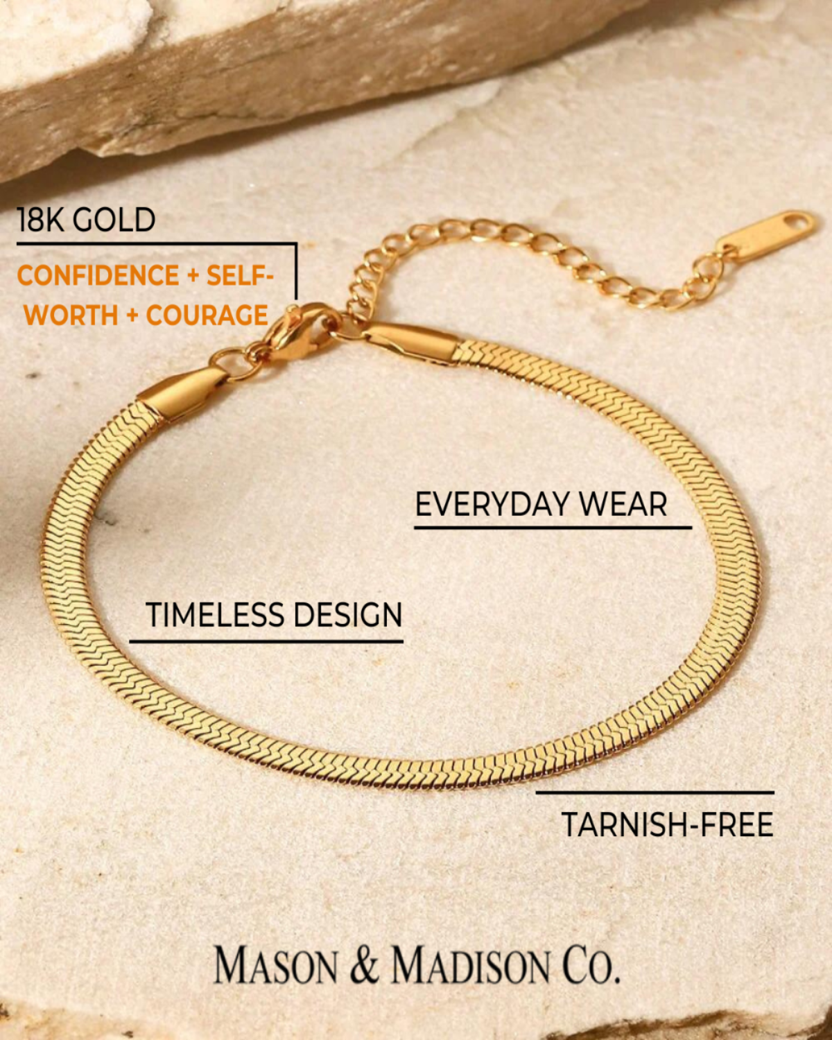 Best Trending 18K Gold Snake Chain Necklace Bracelet Set Gift on Sale for Women, Lady, Mother, Wife