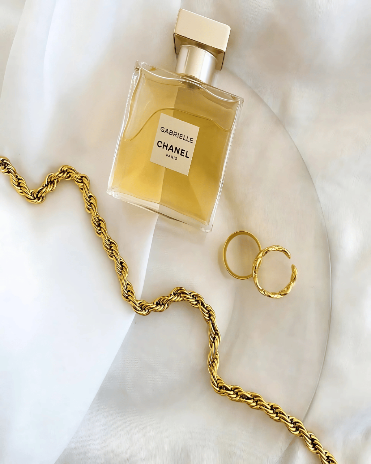 18K Gold Rope Chain Necklace