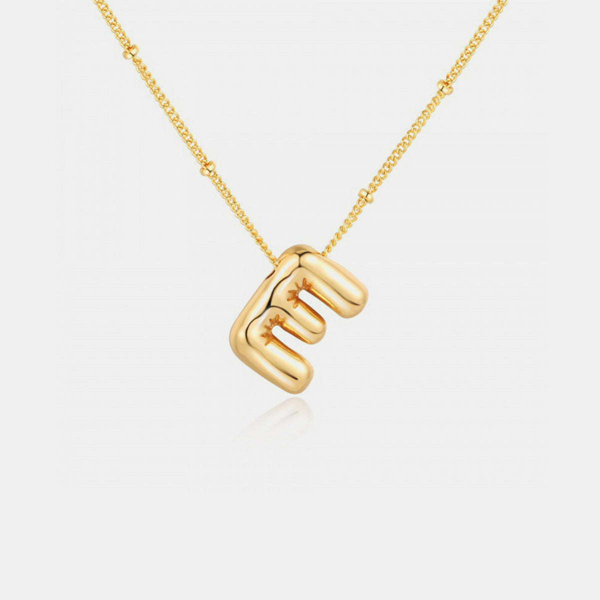 18K Gold Letter Pendant Necklace