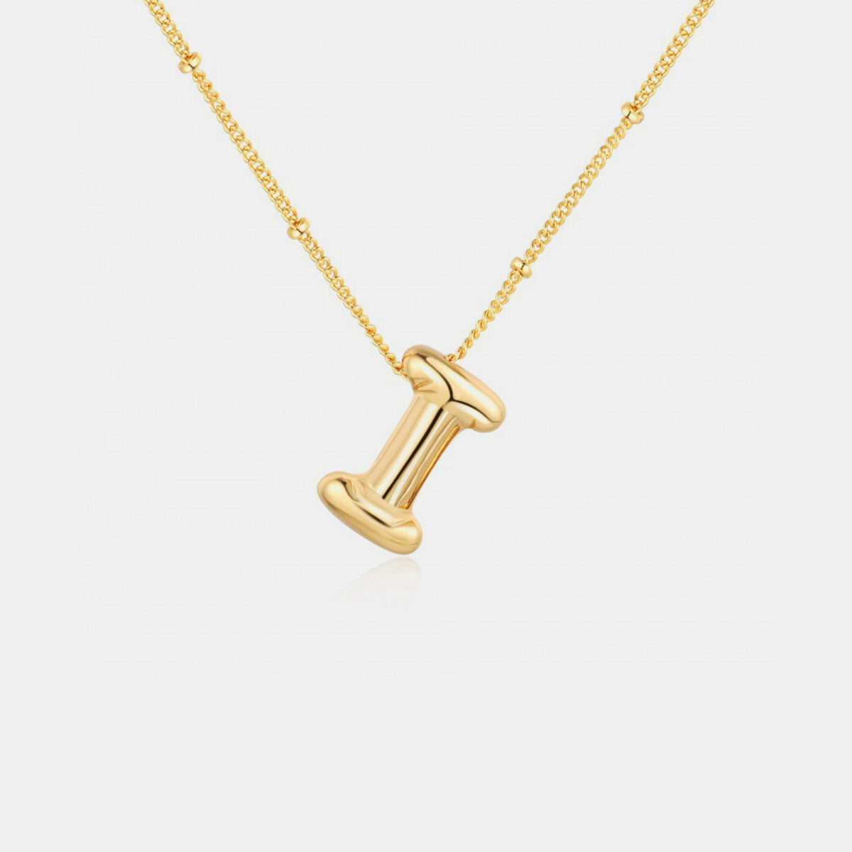 18K Gold Letter Pendant Necklace
