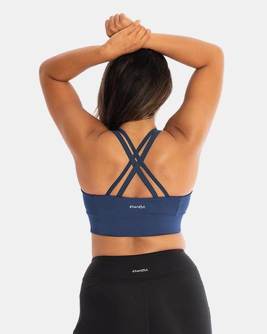 Double Down Bra – Night Swim Navy-0
