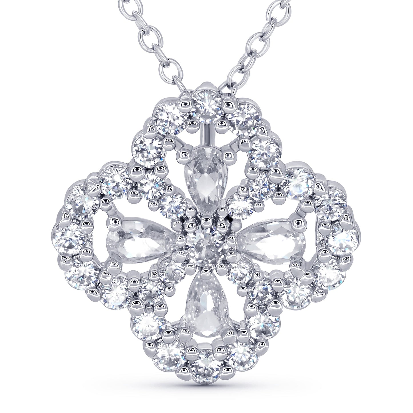 Luxe Clover Pendant Necklace